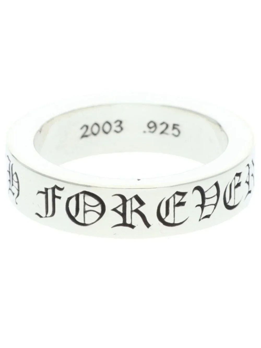 Chrome Hearts Spacer Forever Silver Ring